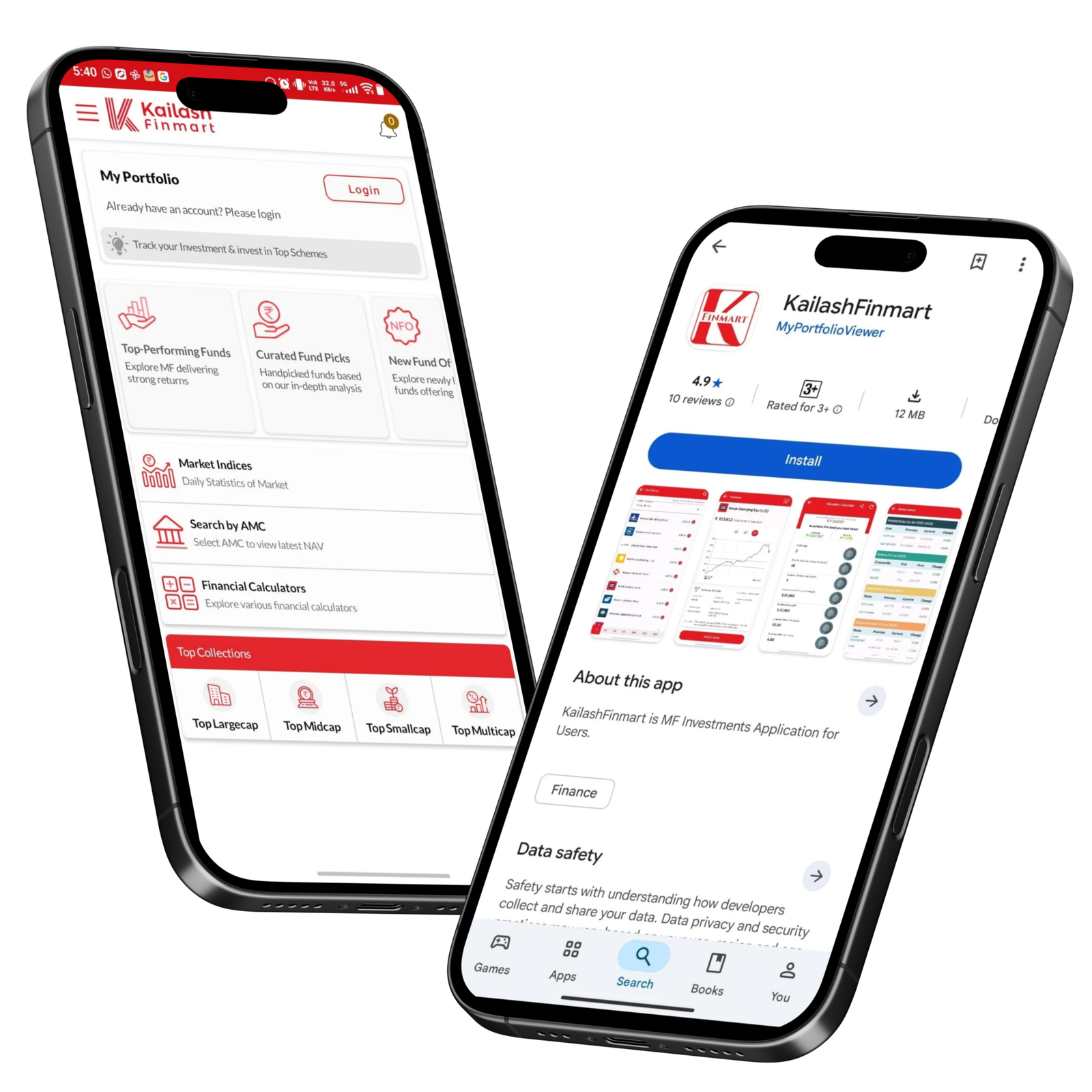 Kailash Finmart App Screenshot